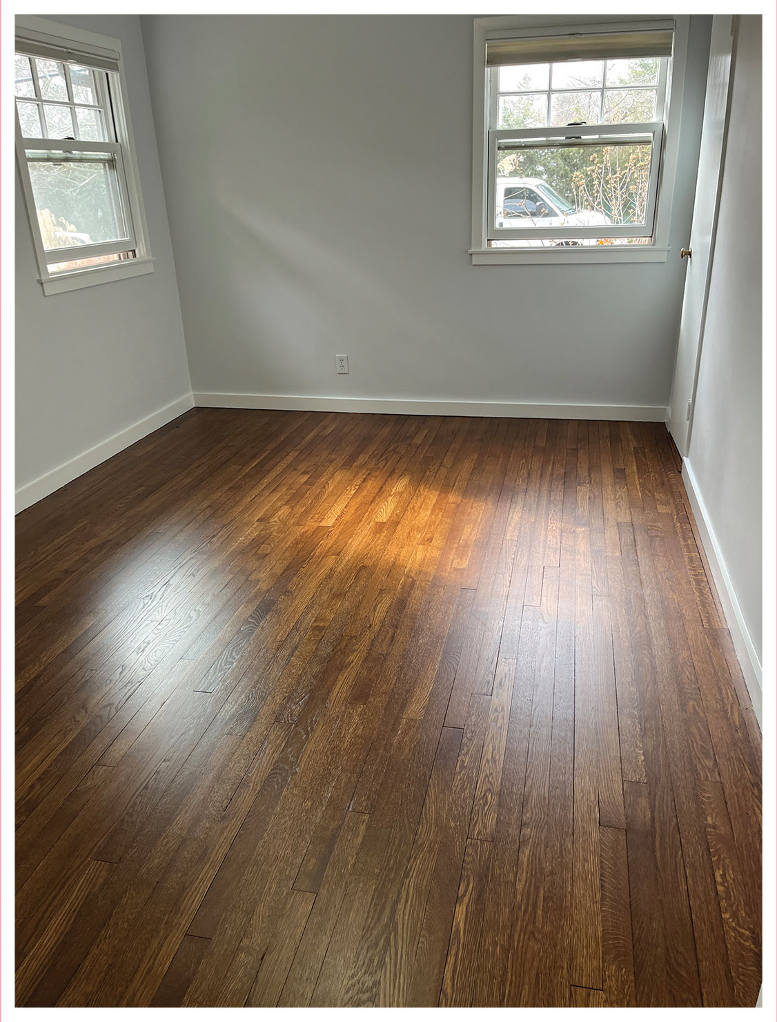 Finished floor and room paint.