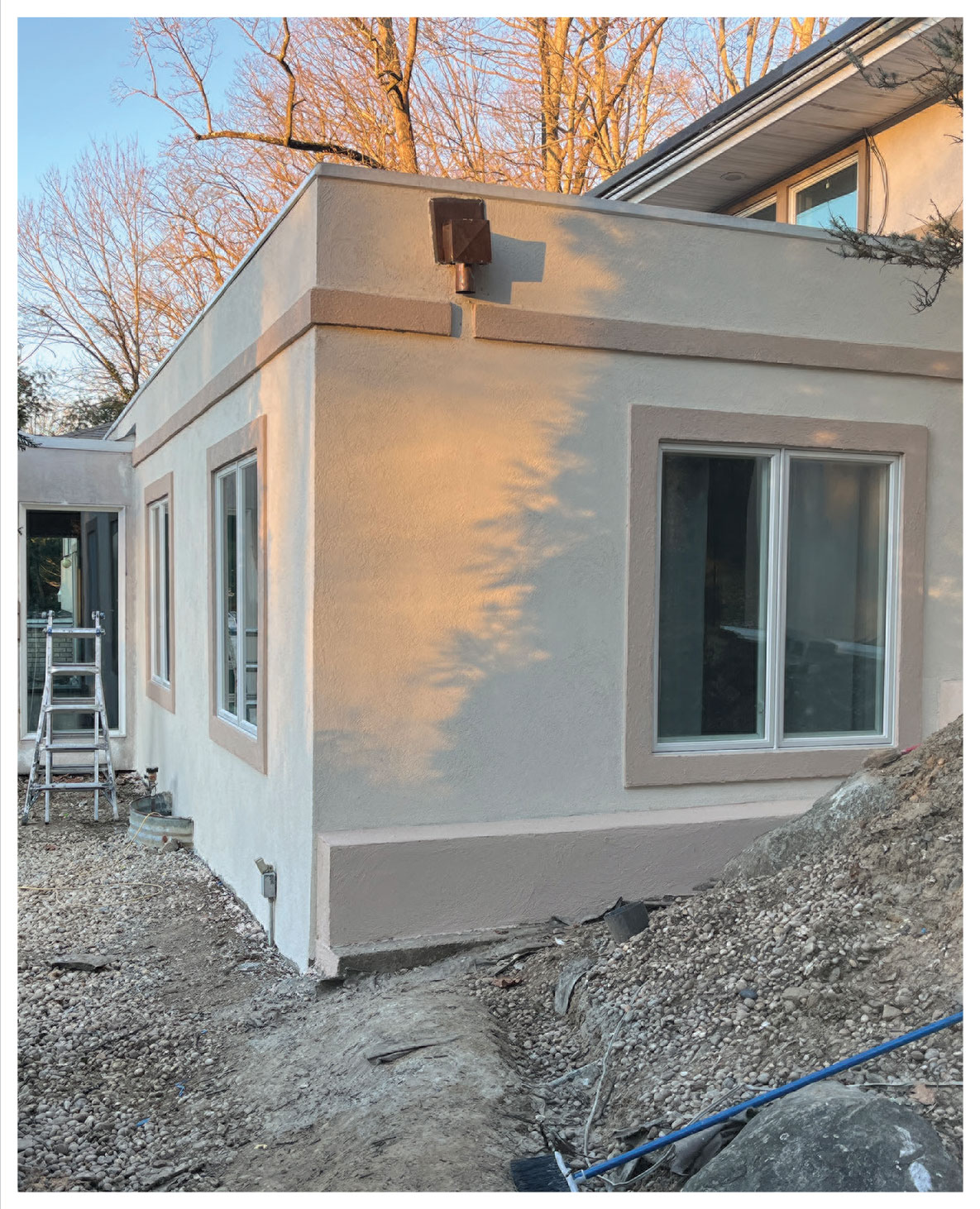 Stucco work in Scarsdale.